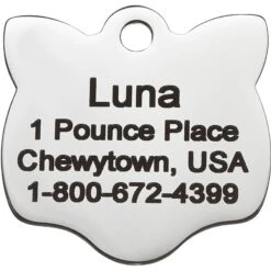 Frisco Stainless Steel Personalized Cat ID Tag, Cat 8 Frisco Stainless Steel Personalized Cat ID Tag, Cat -Frisco 153043 PT2. AC SS1800 V1540560126