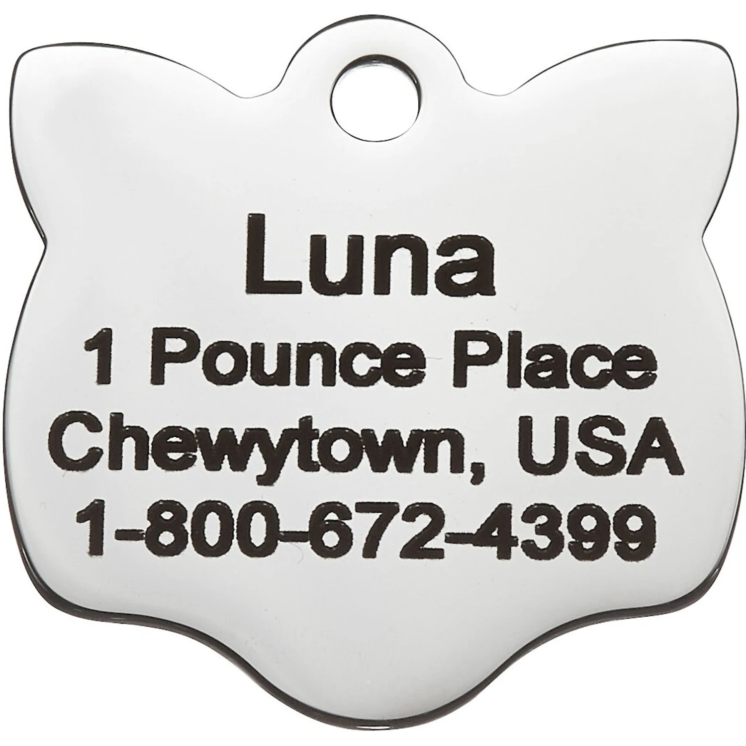 Frisco Stainless Steel Personalized Cat ID Tag, Cat 5 Frisco Stainless Steel Personalized Cat ID Tag, Cat - Image 3