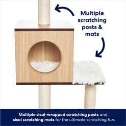 Frisco 62-in Modern Cat Tree & Condo 10 Frisco 62-in Modern Cat Tree & Condo -Frisco 177901 PT2. AC SS1800 V1667227352