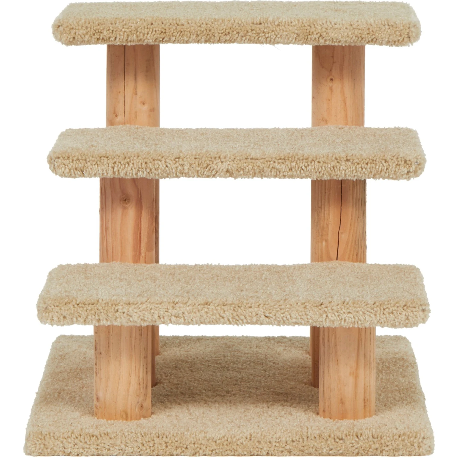 Frisco 20-in 3-Step Real Carpet Wooden Cat Steps 5 Frisco 20-in 3-Step Real Carpet Wooden Cat Steps - Image 3
