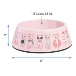 Frisco Pink Cute Cats Melamine Bowl -Frisco 216043 PT1. AC SS1800 V1600374714