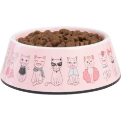 Frisco Pink Cute Cats Melamine Bowl -Frisco 216043 PT2. AC SS1800 V1591020680