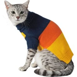 Frisco Colorblock Dog & Cat Turtleneck Sweater With Sleeves -Frisco 223819 PT2. AC SS1800 V1599481036