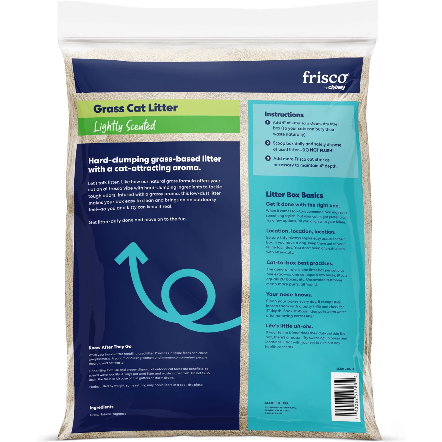 Frisco Natural Lightly Scented Clumping Grass Cat Litter 5 Frisco Natural Lightly Scented Clumping Grass Cat Litter - Image 3