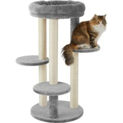 Frisco 41-in Faux Fur Cat Tree -Frisco 236538 PT2. AC SS1800 V1615987393
