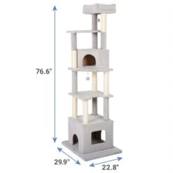 Frisco 80-in Faux Fur Cat Tree & Condo -Frisco 236556 PT1. AC SS1800 V1637361444