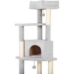 Frisco 80-in Faux Fur Cat Tree & Condo -Frisco 236556 PT4. AC SS1800 V1637694124