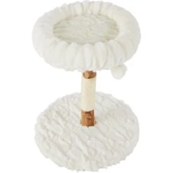 Frisco Natural Wood Modern Cat Tree With Toy, Ivory, Small -Frisco 236559 PT3. AC SS1800 V1615987410