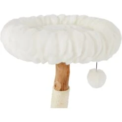 Frisco Natural Wood Modern Cat Tree With Toy, Ivory, Small -Frisco 236559 PT4. AC SS1800 V1615987606