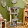 Frisco 41.5-in Real Carpet Wooden Cat Tree