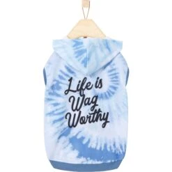 Frisco Life Is Wag Worthy Tiedye Print Dog & Cat Hoodie -Frisco 249094 PT3. AC SS1800 V1614658652