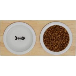 Frisco Double Elevated Cat Bowl With Wood Stand 13 Frisco Double Elevated Cat Bowl With Wood Stand -Frisco 256082 PT5. AC SS1800 V1615313218