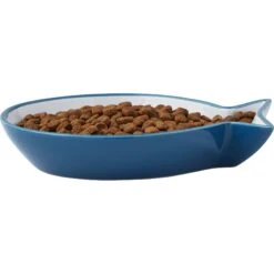 Frisco Fish Shaped Non-skid Ceramic Cat Dish 13 Frisco Fish Shaped Non-skid Ceramic Cat Dish -Frisco 256109 PT4. AC SS1800 V1617196291