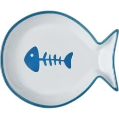 Frisco Fish Shaped Non-skid Ceramic Cat Dish 14 Frisco Fish Shaped Non-skid Ceramic Cat Dish -Frisco 256109 PT5. AC SS1800 V1617196903