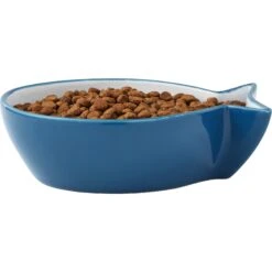 Frisco Fish Shaped Non-skid Ceramic Cat Bowl -Frisco 256111 PT3. AC SS1800 V1616522602