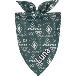 Frisco Boho Geo Personalized Dog & Cat Bandana