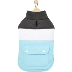 Frisco Mediumweight Colorblock Insulated Dog & Cat Puffer Coat With Pocket, Blue 12 Frisco Mediumweight Colorblock Insulated Dog & Cat Puffer Coat With Pocket, Blue -Frisco 268311 PT4. AC SS1800 V1628826737