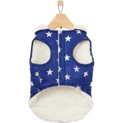 Frisco Mediumweight Metallic Star Print Insulated Dog & Cat Parka, Navy 13 Frisco Mediumweight Metallic Star Print Insulated Dog & Cat Parka, Navy -Frisco 268413 PT5. AC SS1800 V1628821999