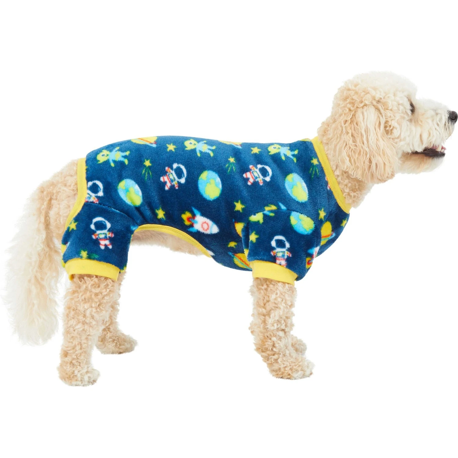 Frisco Dog & Cat Cozy Plush Fleece PJs, Outer Space 5 Frisco Dog & Cat Cozy Plush Fleece PJs, Outer Space - Image 3