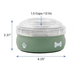 Frisco Travel Non-skid Stainless Steel Dog & Cat Bowl -Frisco 277503 PT1. AC SS1800 V1628862958