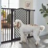 Frisco Metal Pattern Extra Wide Auto-close Dog Gate