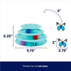 Frisco Butterfly Cat Tracks Cat Toy & Dr. Elsey's Ultra Unscented Clumping Clay Cat Litter 13 Frisco Butterfly Cat Tracks Cat Toy & Dr. Elsey's Ultra Unscented Clumping Clay Cat Litter -Frisco 293022 PT2. AC SS1800 V1700675839
