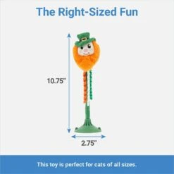 Frisco St. Patrick's Leprechaun Suction Cup Teaser Cat Toy With Catnip -Frisco 303110 PT1. AC SS1800 V1643213528