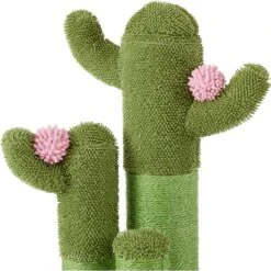 Frisco Self Warming Bolster Round Kitten Bed & Frisco Cactus Cat Scratching Post -Frisco 303576 PT6. AC SS1800 V1623065258