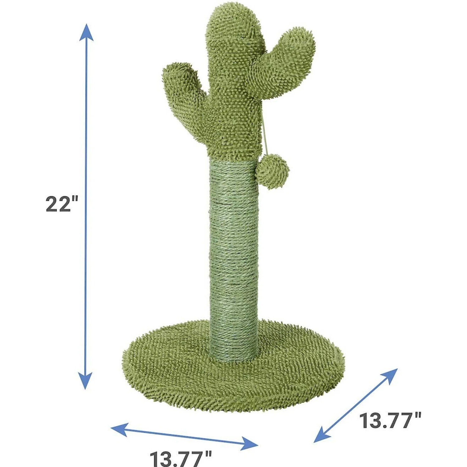 Frisco Top Loading Cat Kennel & Frisco Cactus Cat Scratching Post 9 Frisco Top Loading Cat Kennel & Frisco Cactus Cat Scratching Post - Image 7