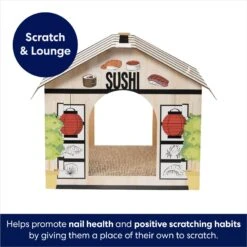 Frisco Sushi Shop Cardboard Cat House -Frisco 308827 PT2. AC SS1800 V1678125453