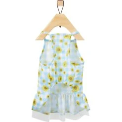 Frisco Sunflower Gingham Dog & Cat Dress -Frisco 312120 PT4. AC SS1800 V1644424205