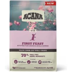 ACANA First Feast High-Protein Kitten Dry Cat Food, 4-lb Bag & Frisco Multi-Cat Unscented Clumping Clay Cat Litter -Frisco 338643 PT1. AC SS1800 V1635894244