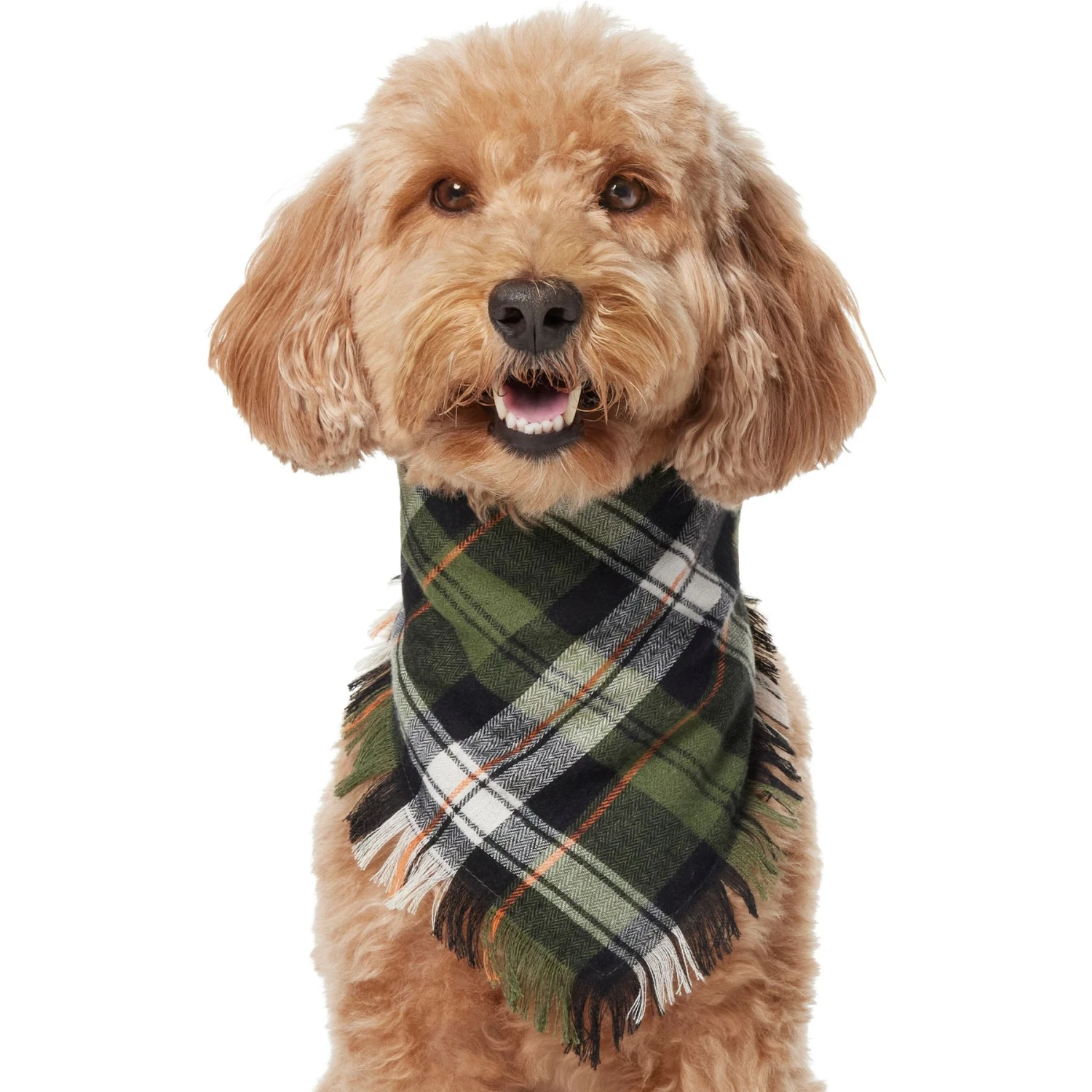 Frisco Plaid Fringe Dog & Cat Bandana 5 Frisco Plaid Fringe Dog & Cat Bandana - Image 3