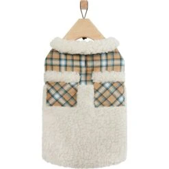 Frisco Lightweight Plaid Pocket Dog & Cat Coat -Frisco 353940 PT4. AC SS1800 V1659725936