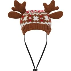 Frisco Antler Fair Isle Dog & Cat Hat -Frisco 358313 PT3. AC SS1800 V1660764824