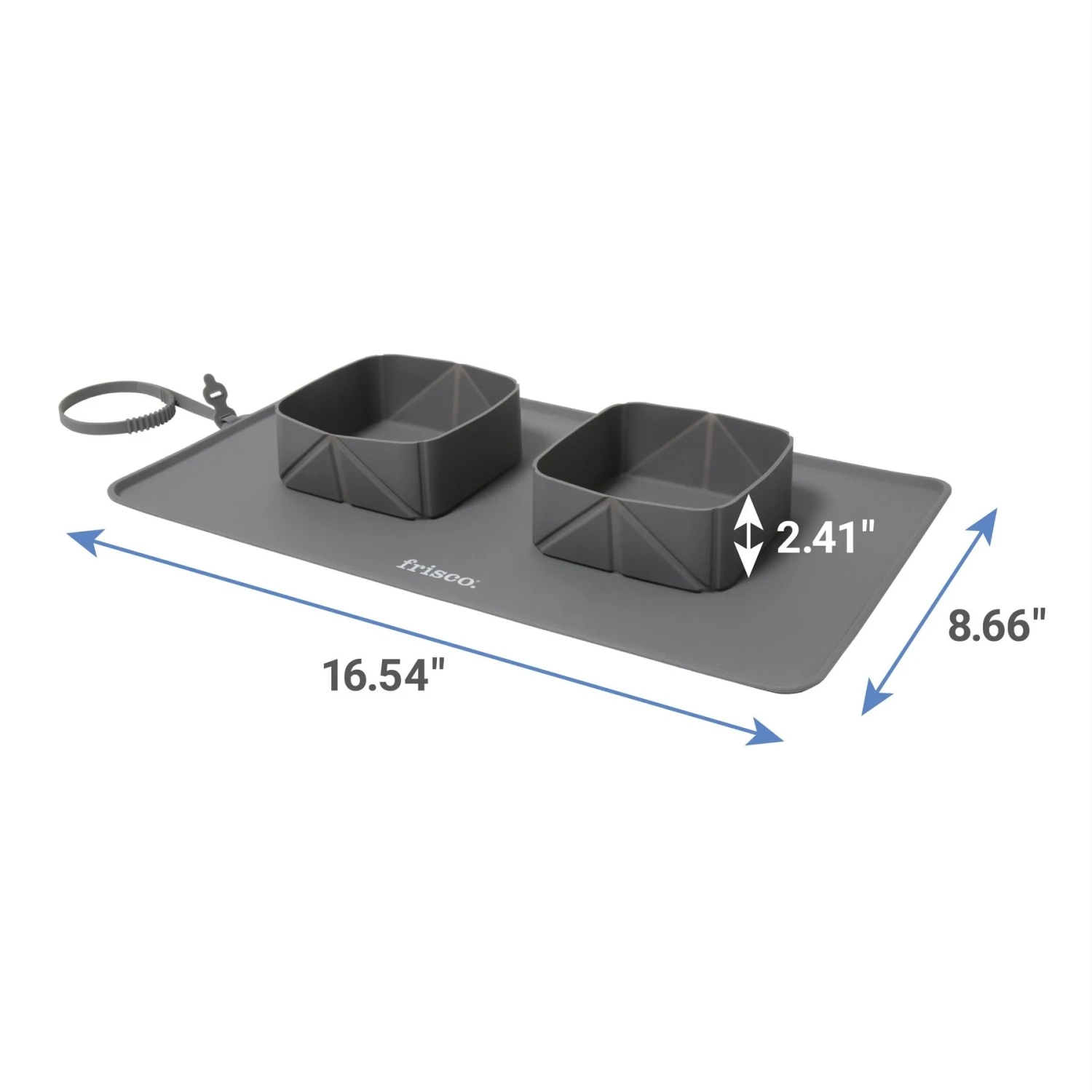 Frisco Travel Silicone Dog & Cat Travel Double Diner Bowl 4 Frisco Travel Silicone Dog & Cat Travel Double Diner Bowl - Image 2
