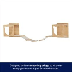 Frisco Cat Silhouette With Bridge Wall Mounted Cat Wall Shelves -Frisco 373441 PT4. AC SS1800 V1675457668