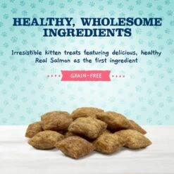 Blue Buffalo Baby Blue Savory Salmon Kitten Treats, 2-oz Bag & Frisco Bird With Feathers Teaser Wand Cat Toy With Catnip -Frisco 501918 PT3. AC SS1800 V1648513296