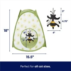 Frisco Spring Daisy Pop-Up Tent Cat Toy With Catnip -Frisco 541574 PT1. AC SS1800 V1700162969