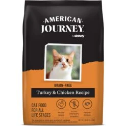 American Journey Turkey & Chicken Recipe Grain-Free Dry Cat Food + 4 Items -Frisco 631014 PT1. AC SS1800 V1666733005