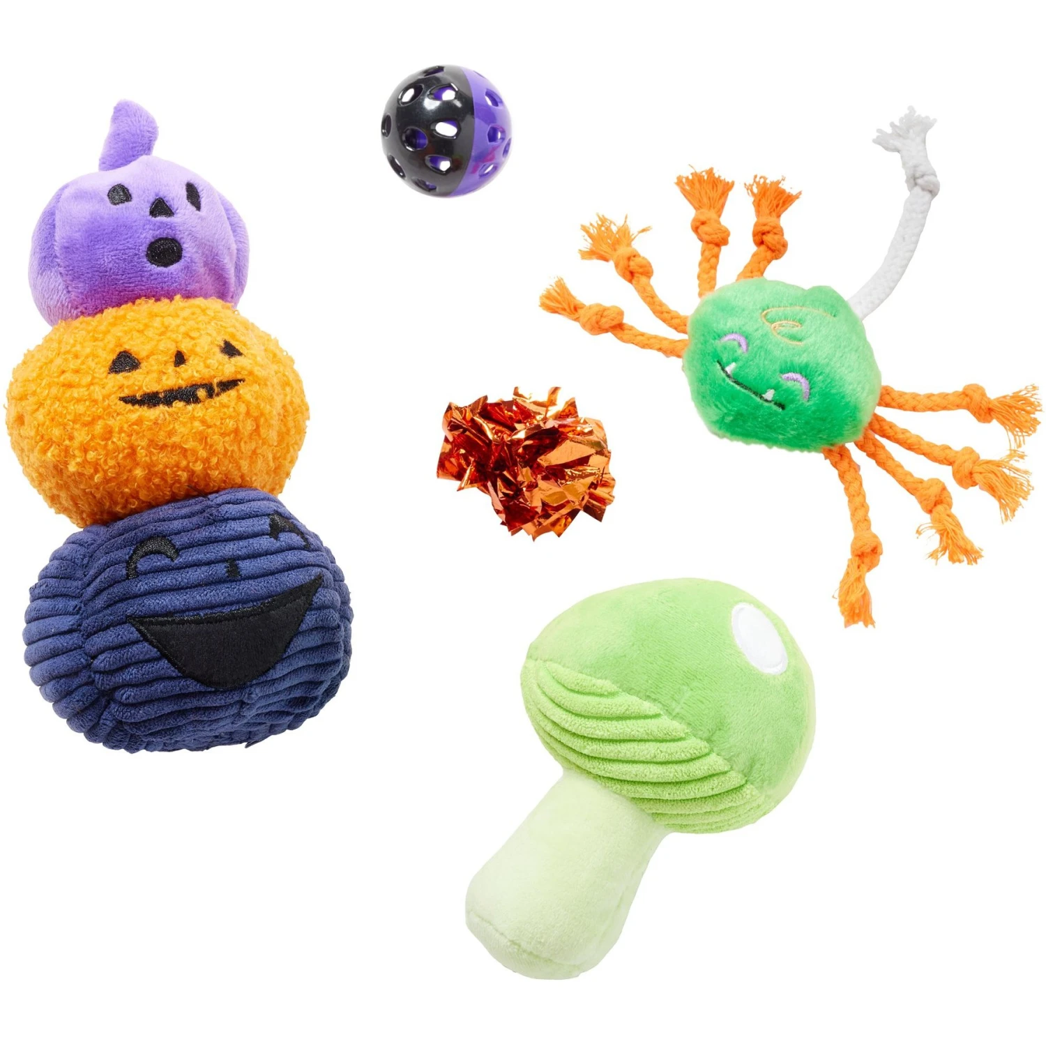 Frisco Halloween Mystical Variety Pack Plush & Balls Cat Toy With Catnip 3 Frisco Halloween Mystical Variety Pack Plush & Balls Cat Toy With Catnip
