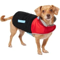 Frisco Medium Weight Retro Colorblock Mixed Media Dog & Cat Coat -Frisco 719462 PT2. AC SS1800 V1703184629