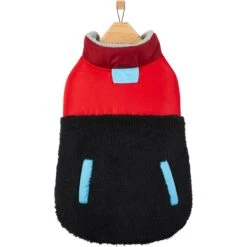 Frisco Medium Weight Retro Colorblock Mixed Media Dog & Cat Coat -Frisco 719462 PT3. AC SS1800 V1692978911