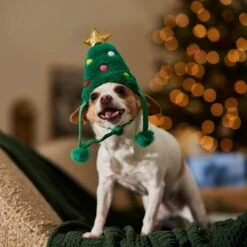 Frisco Christmas Tree Faux Fur Dog & Cat Hat -Frisco 745582 PT5. AC SS1800 V1694793444