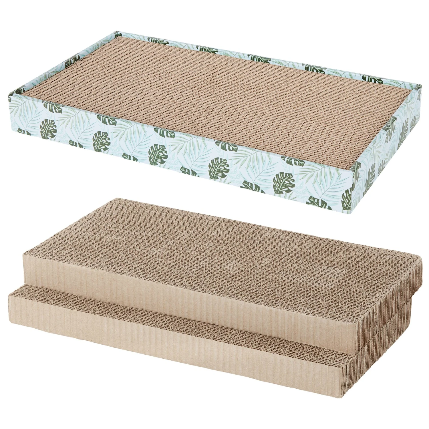 Frisco Double-Wide Cat Scratcher Toy With Catnip & Frisco Double-Wide Cat Scratcher Toy Refill With Catnip, 2 Count 3 Frisco Double-Wide Cat Scratcher Toy With Catnip & Frisco Double-Wide Cat Scratcher Toy Refill With Catnip, 2 Count